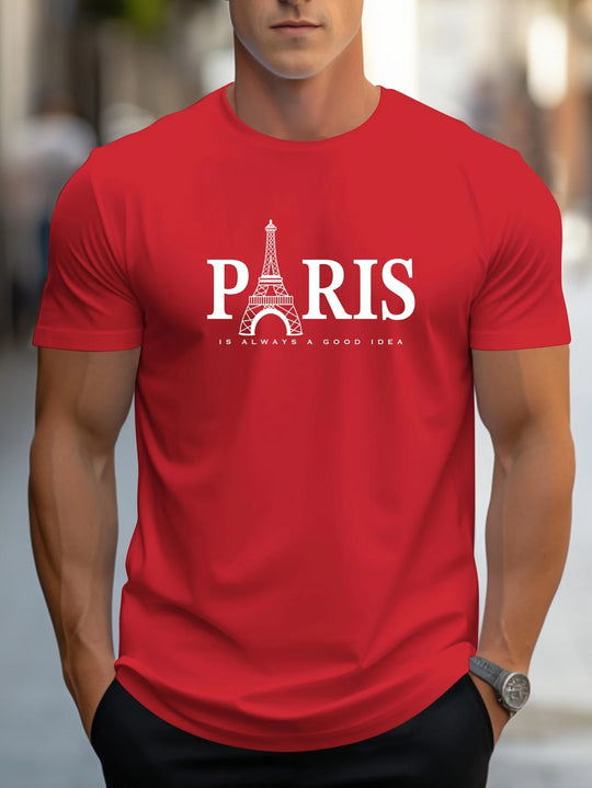 Miesten Paris-printtipaita