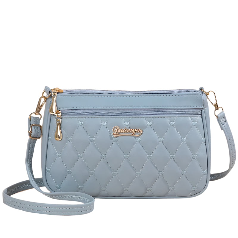 Naisten PU nahka kirjailtu Crossbody laukku