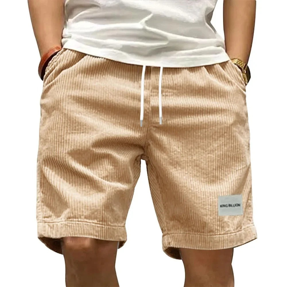 Miesten vintage-corduroy-cargoshortsit