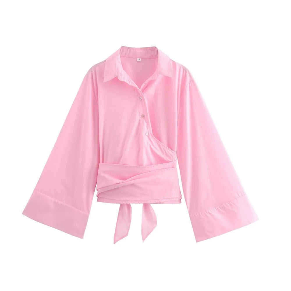Naisten pitkähihainen Kimono pusero