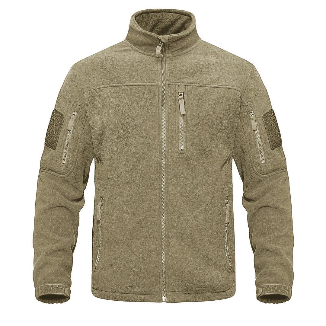Miesten kokovetoketjullinen fleece-lämpötakki