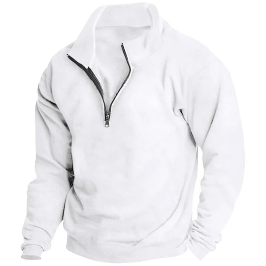 Miesten Stand-kaulus Half-Zip Huppari