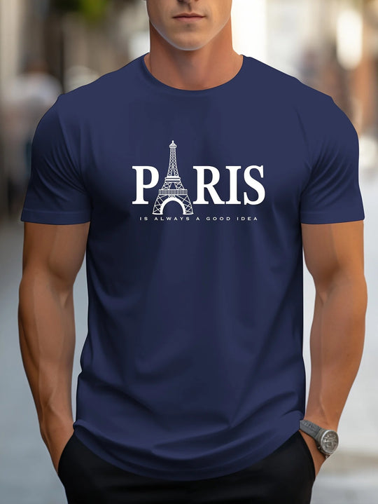 Miesten Paris-printtipaita
