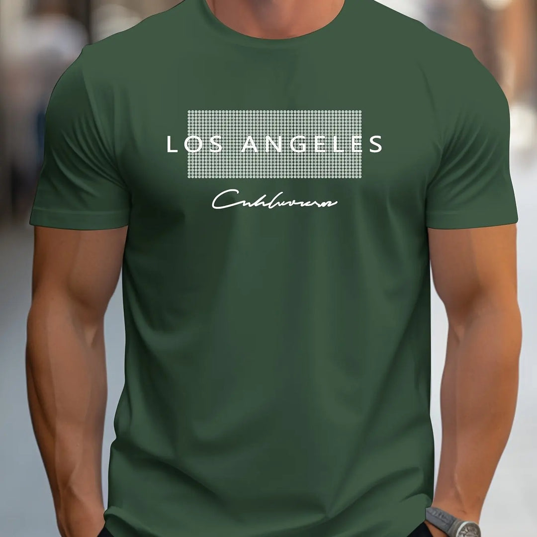 Miesten Los Angeles -graafinen T-paita
