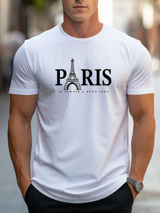 Miesten Paris-printtipaita