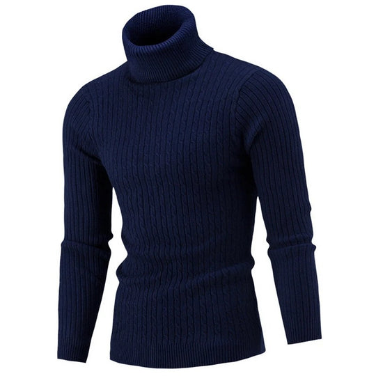 Miesten ohut turtleneck villapaita