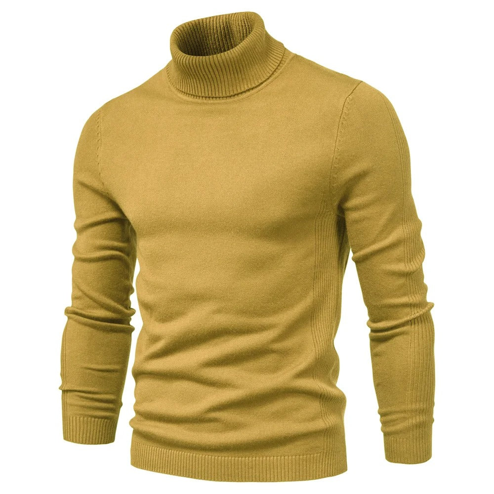 Miesten Slim Turtleneck Villapaita