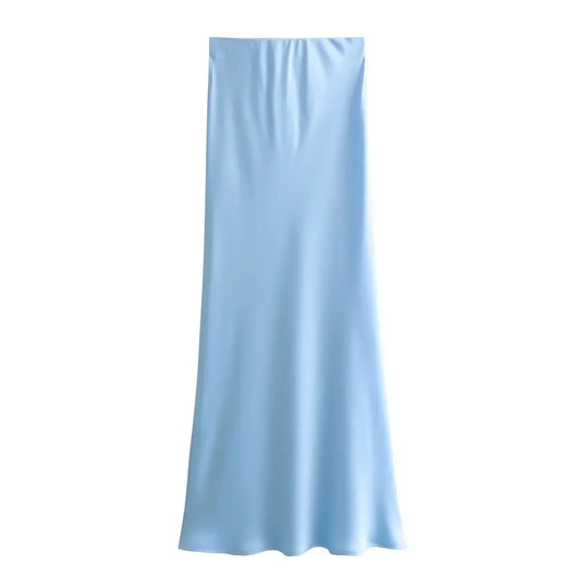 Naisten Slim Fit Satiini Kiristysnauha Mekko