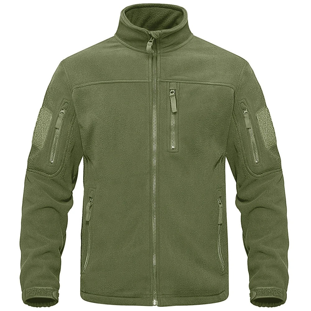 Miesten kokovetoketjullinen fleece-lämpötakki