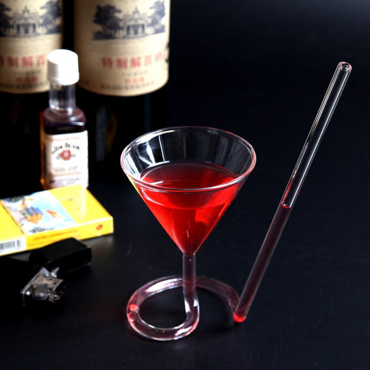 Spiral Straw Cocktail lasi