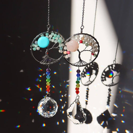 Elämän puu Crystal Suncatcher