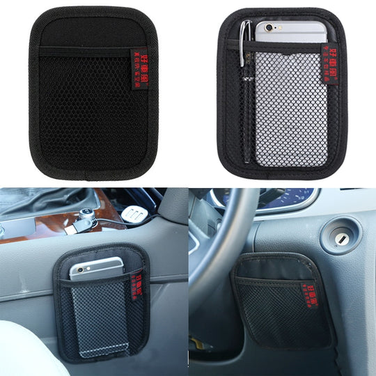 Leather Mesh Car Organizer