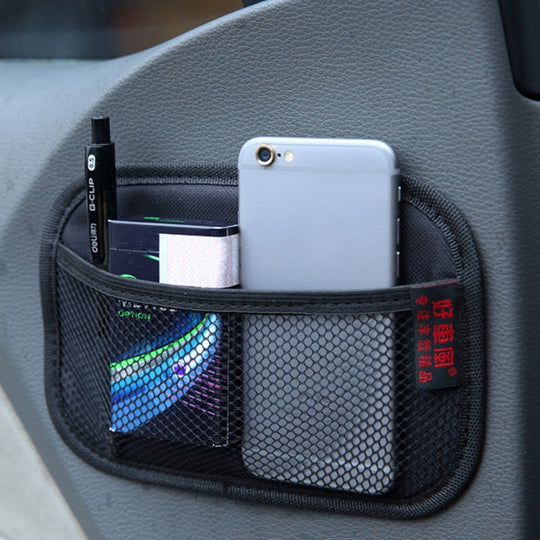 Leather Mesh Car Organizer