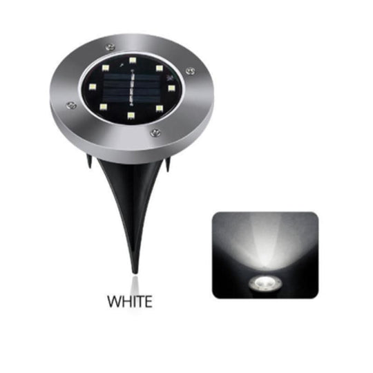 8 LED Ulkouima Solar Disk Valo