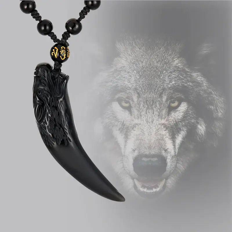 Obsidian Wolf Riipus Kaulakoru